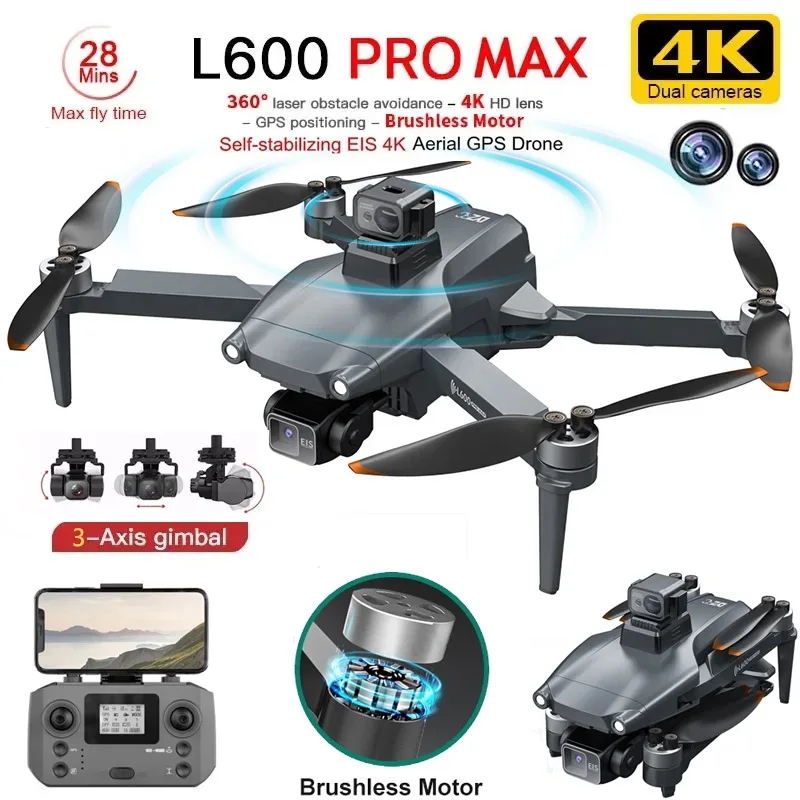 Drone Aerial Photography - L600 PRO MAX GPS Drone Professionale
