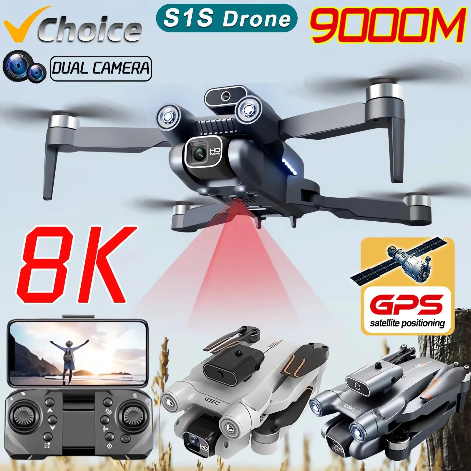 Nuovo S1S 5G GPS Drone Camera  - Drone Aerial Photography recensione e prezzo